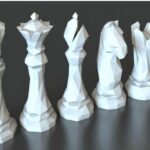 Faceted Chess Set